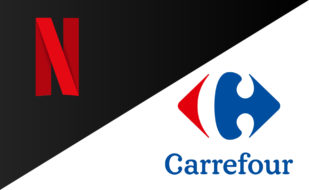 Netflix and Carrefour logos